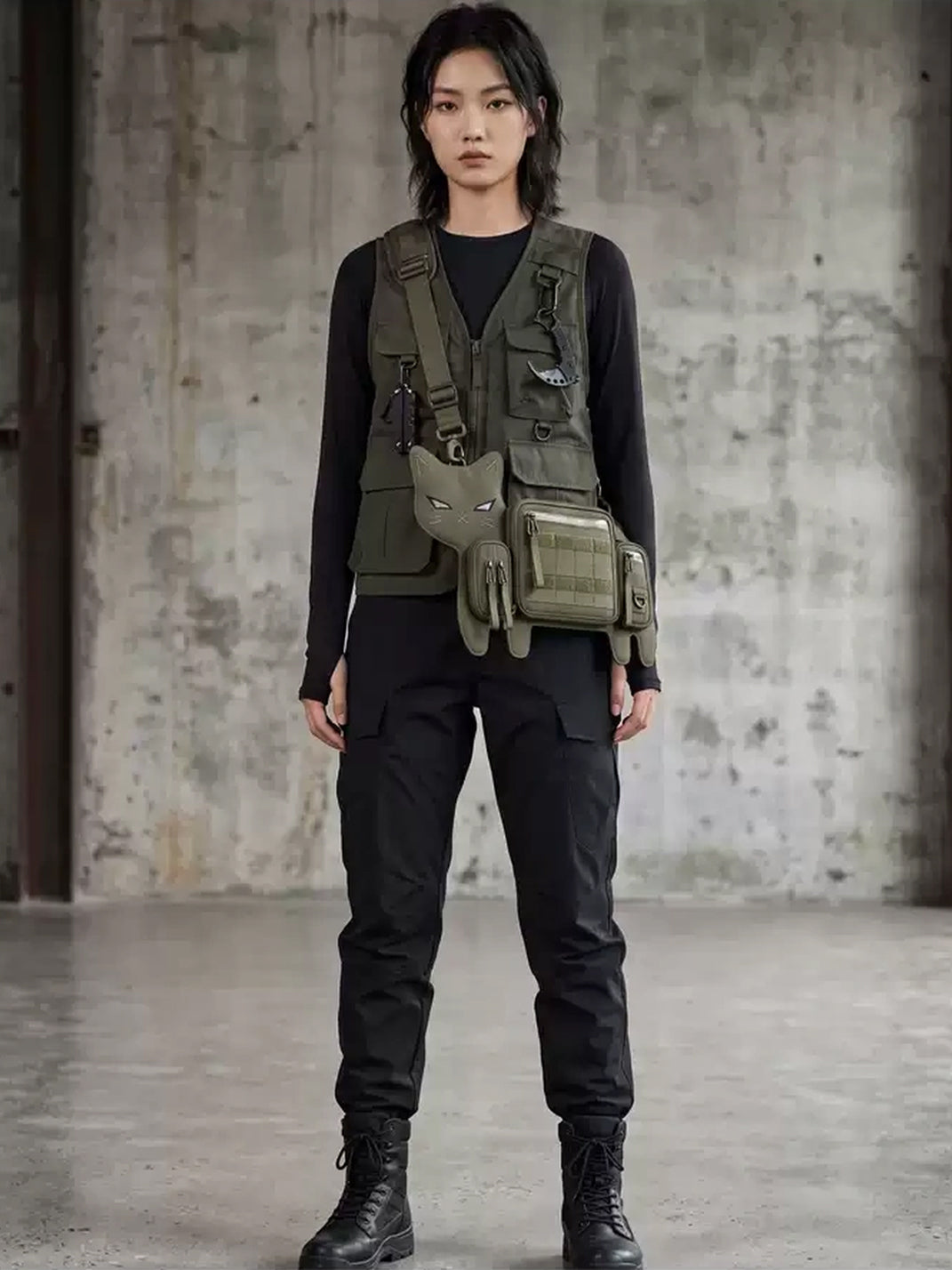 Cat-Ear Utility Crossbody Bag — product view 3