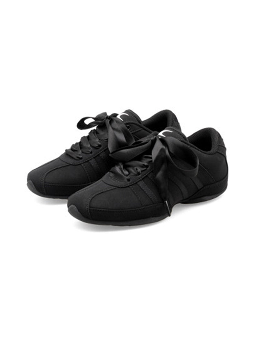 Black Ribbon-Lace Minimalist Sneakers - View 13