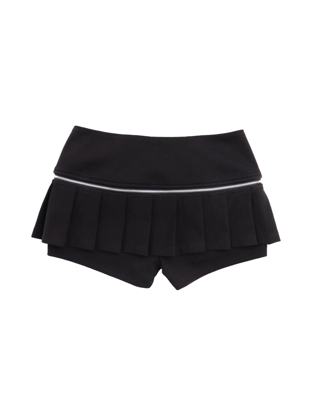 Zip-Off Pleated Panel Mini Skort — product view 8