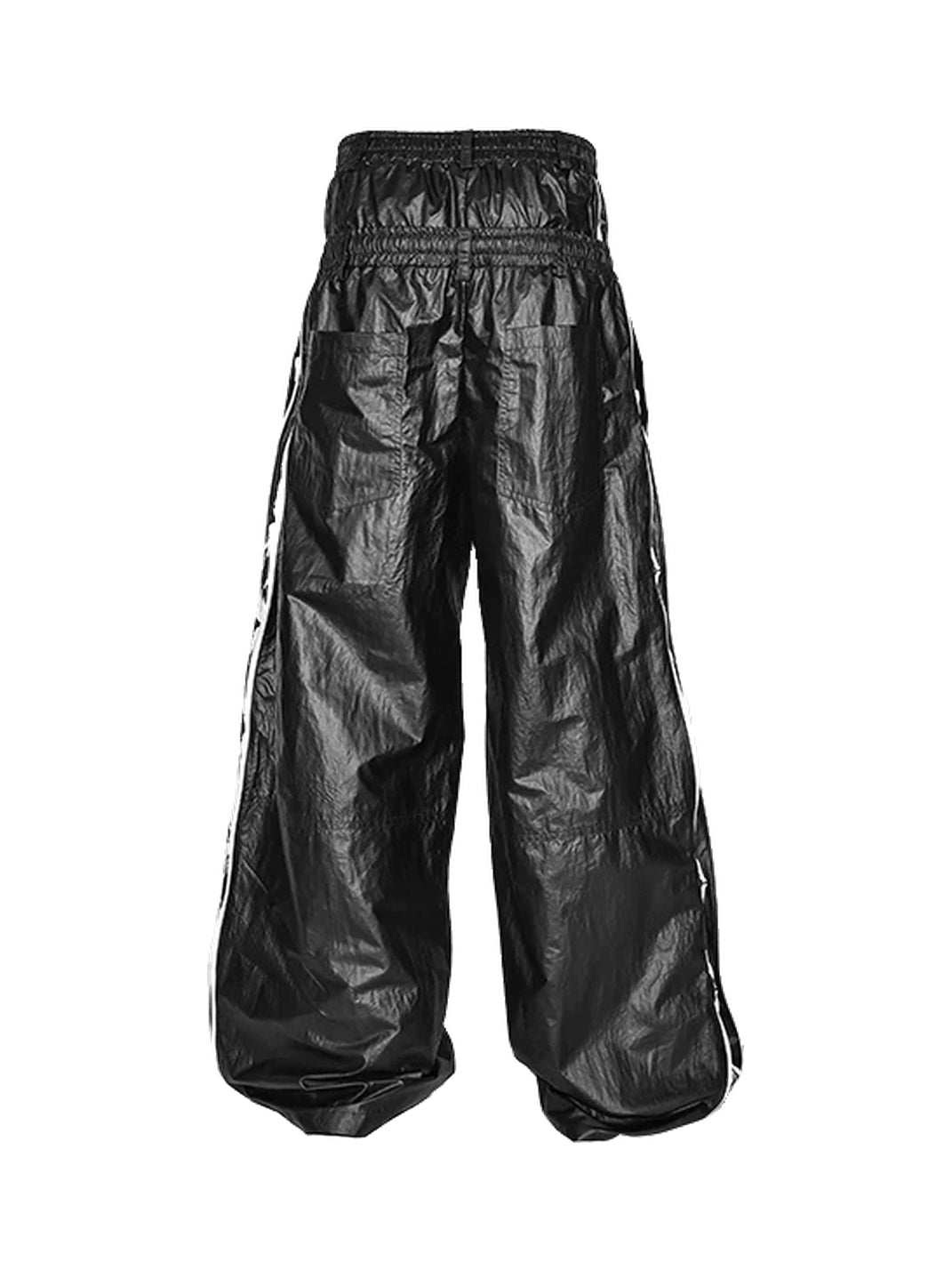 Glossy Double-Waist Side-Zip Trousers — product view 6