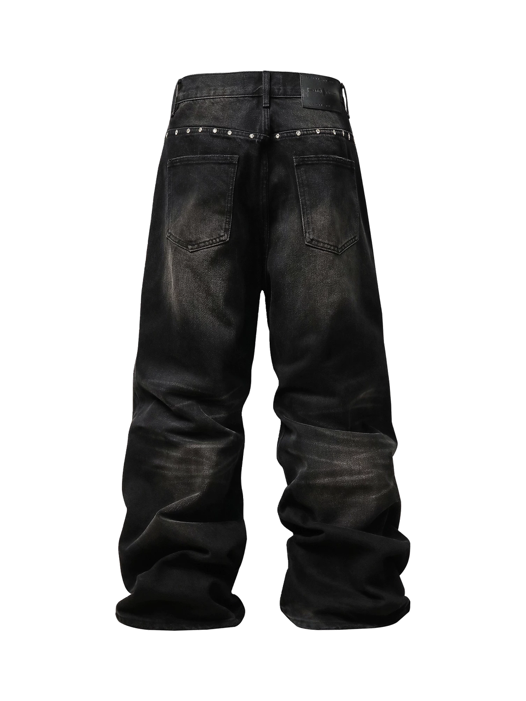 Faded Charcoal Relaxed Wide-Leg Jeans — product view 5