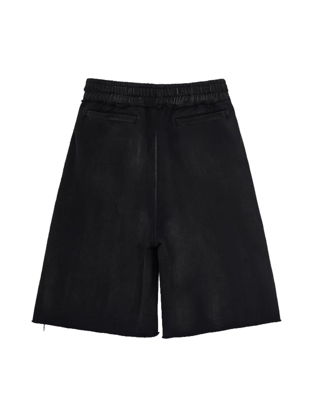 Graphic-Pocket Studded Cotton Long Shorts — product view 8