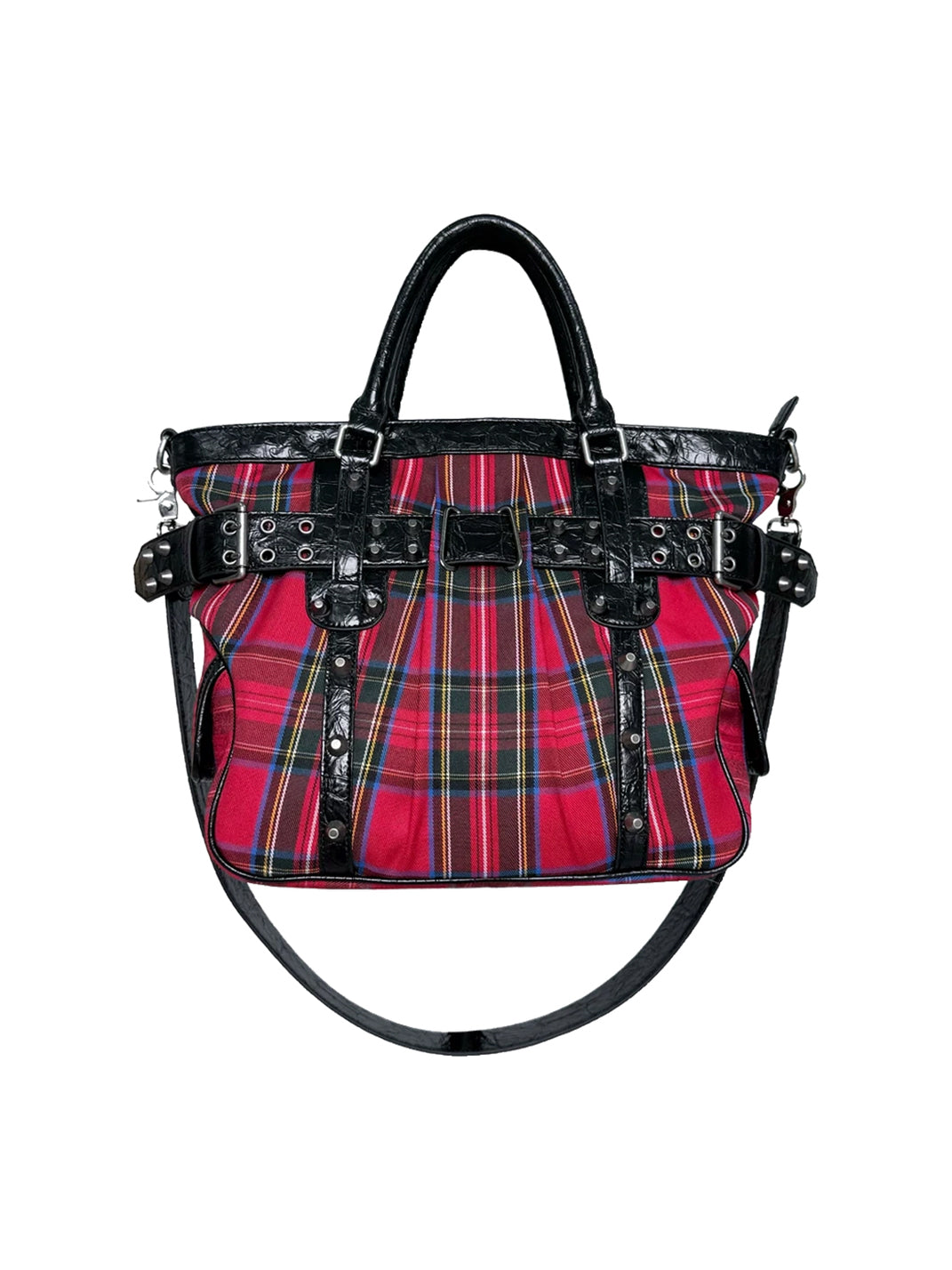 Red Tartan Hardware Tote — product view 8