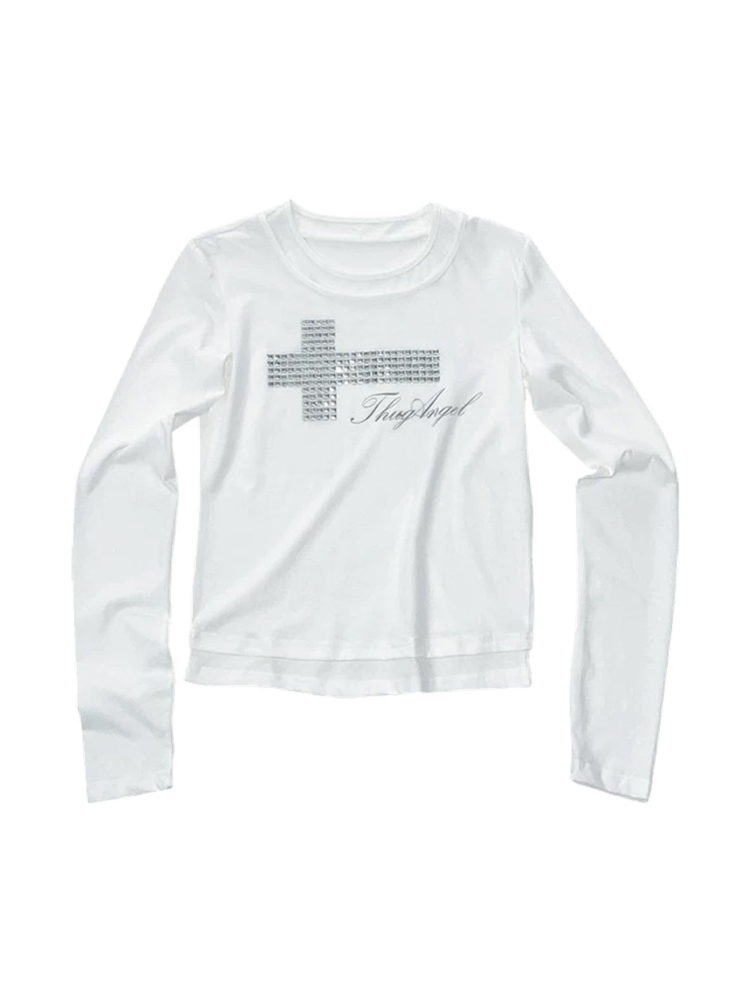 Silver Cross Wing-Back Layered Long-Sleeve Top — product view 1