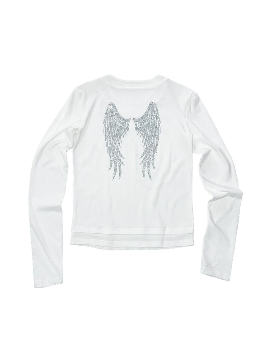 Silver Cross Wing-Back Layered Long-Sleeve Top — product view 5