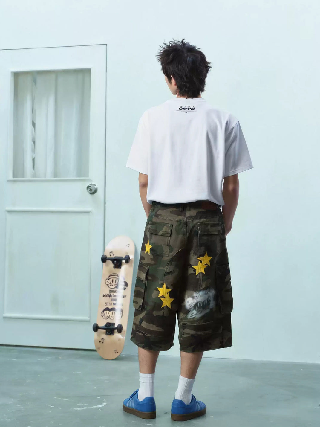Starfield Camo Cargo Bermuda Shorts — view 6