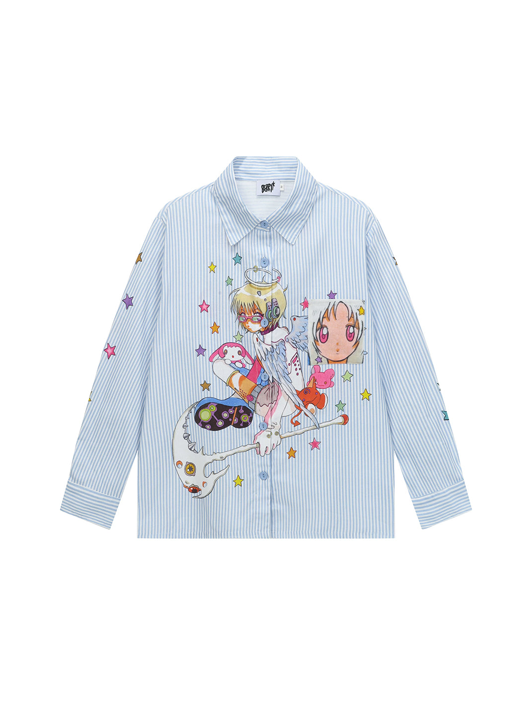 Cartoon Constellation Stripe Shirt — view 1