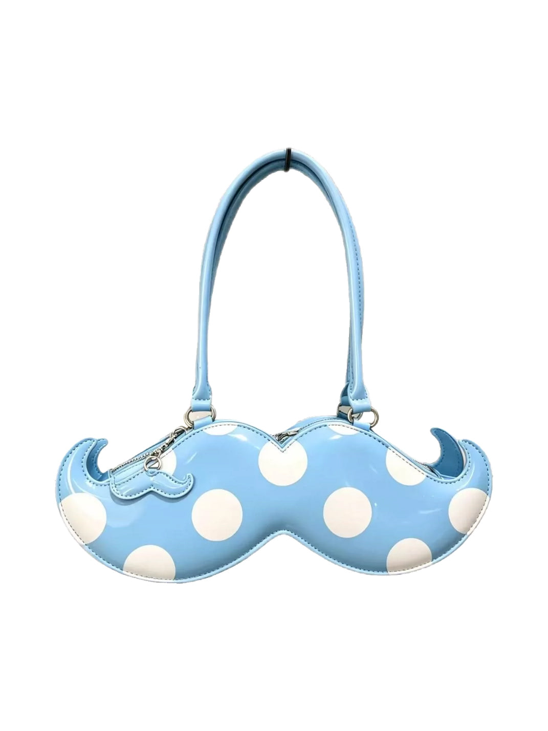 Curved Polka-Dot Convertible Handbag — view 1