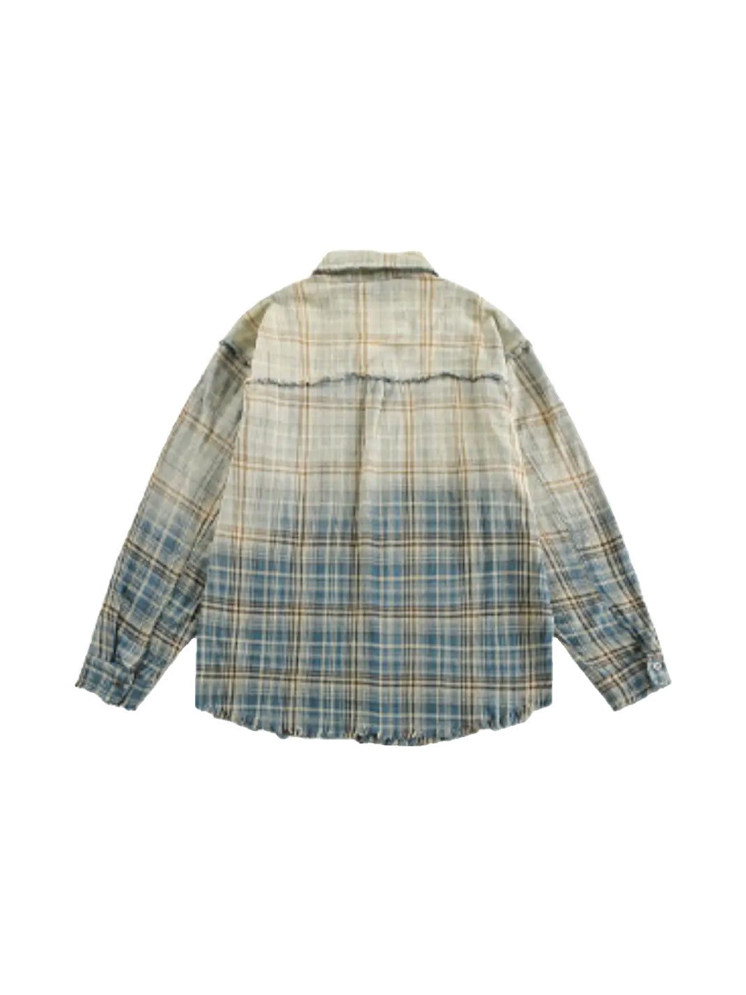 Faded Horizon Frayed Plaid Shirt — view 5