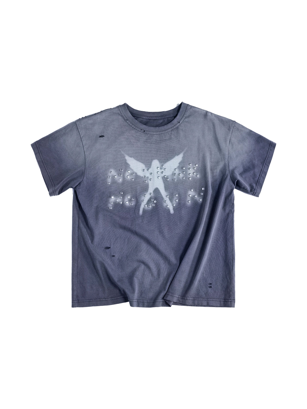 Washed Angel Studded Crop Tee — view 1