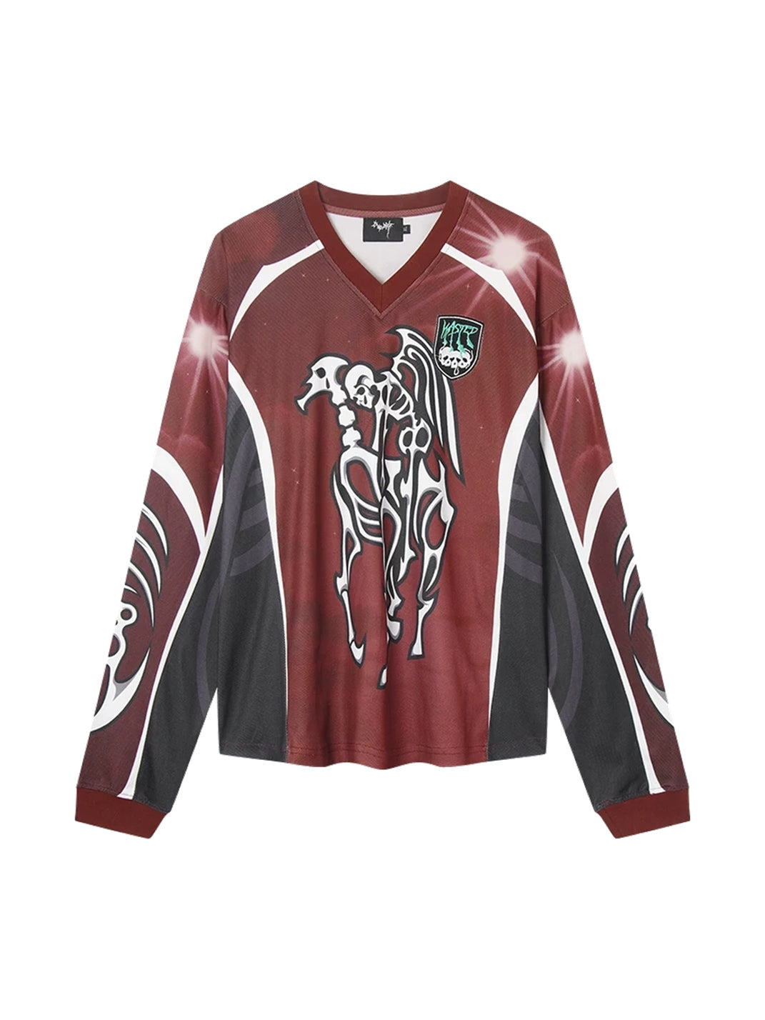 Winged Skeleton Colorblock Jersey — view 1
