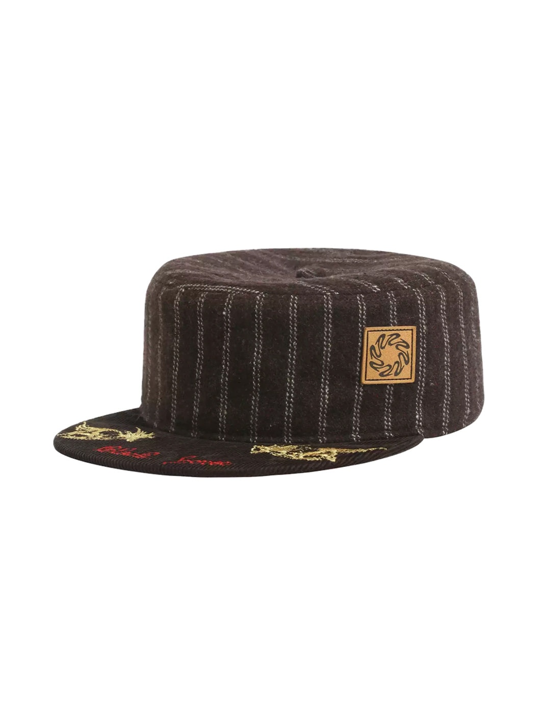 Pinstripe Crest Flat-Brim Cap — view 8