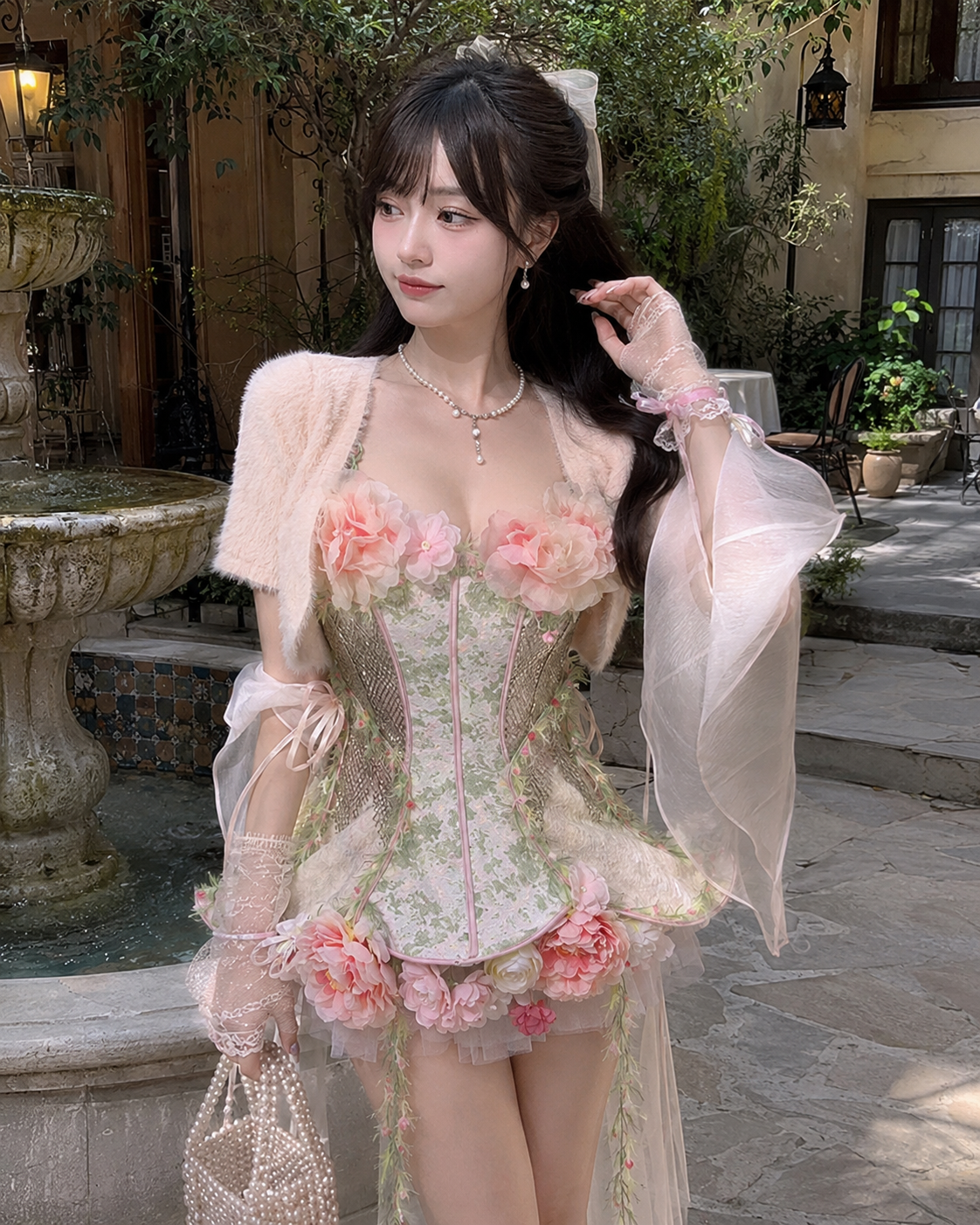 Garden Fairy Floral Dress Set showcase 5