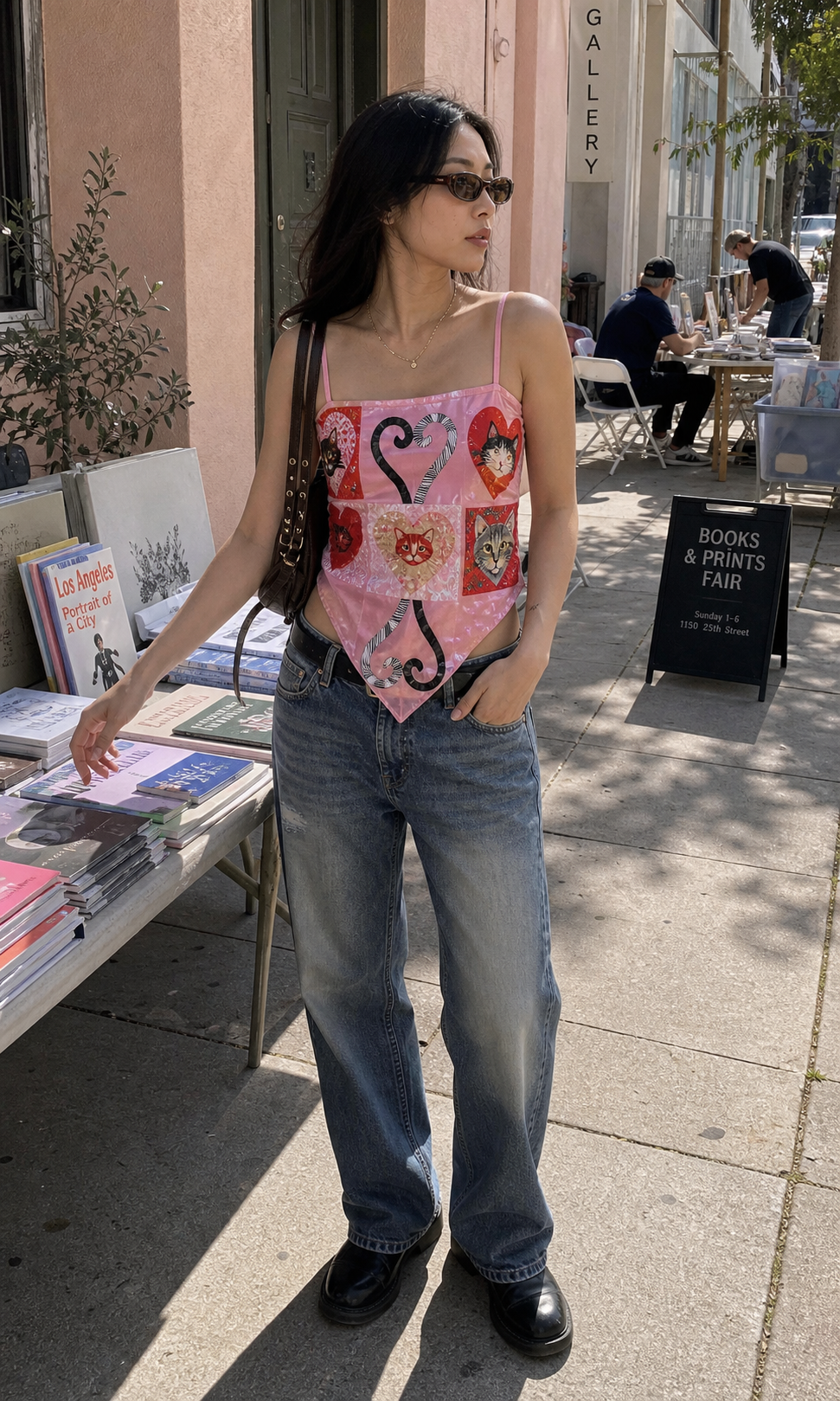Sweetheart Kittens Patchwork Scarf Cami showcase 5