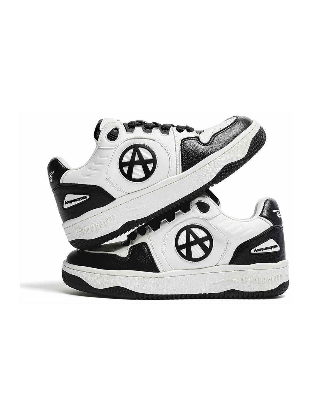 Circle-Logo Colorblock Skate Sneakers - View 8