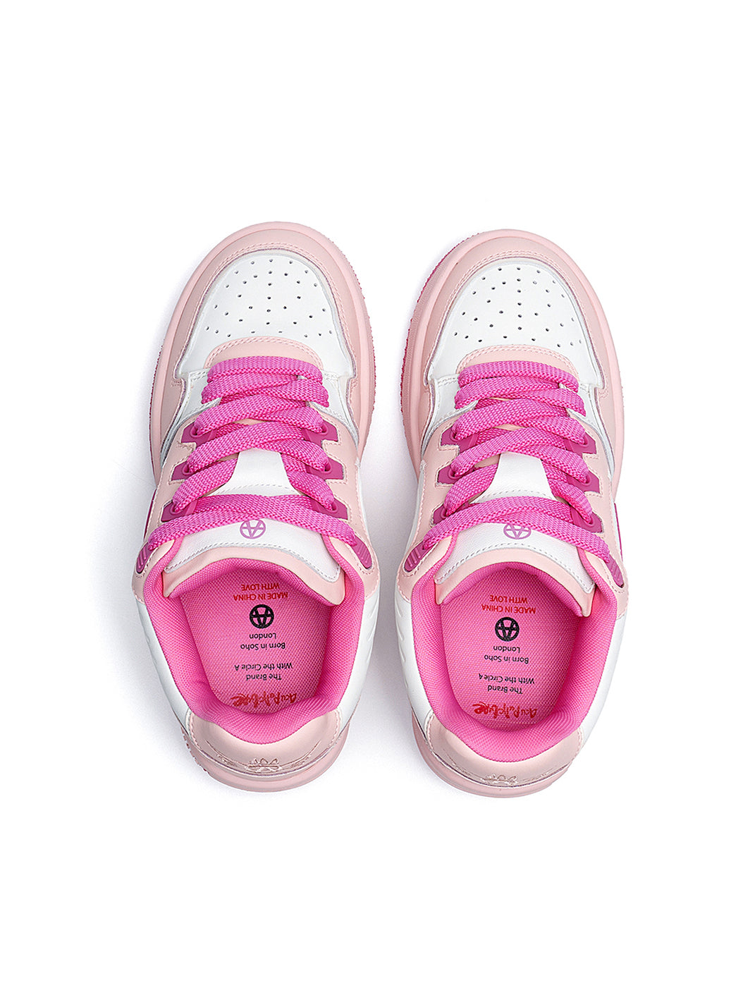 Circle-Logo Colorblock Skate Sneakers - View 27