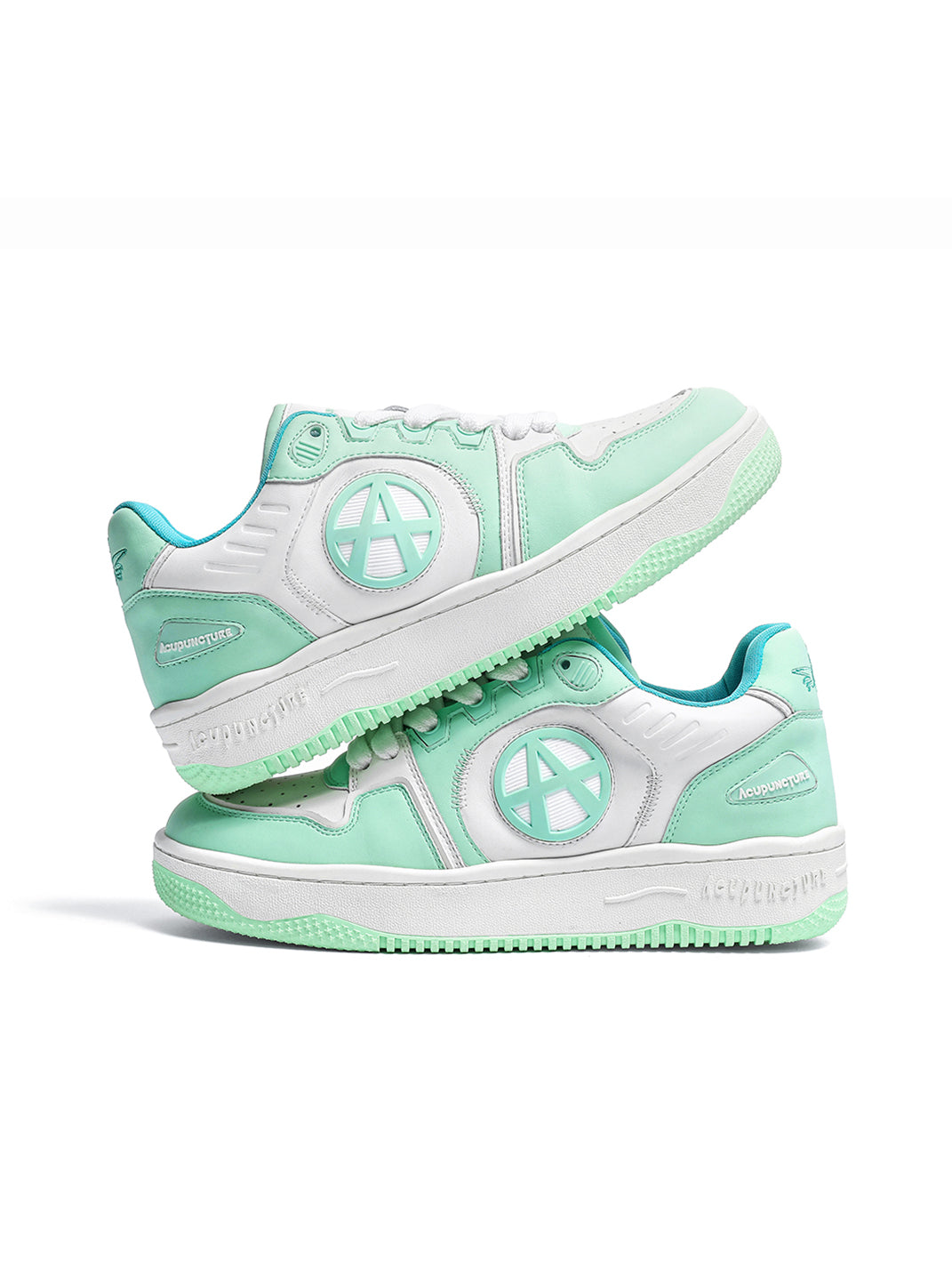 Circle-Logo Colorblock Skate Sneakers - View 37