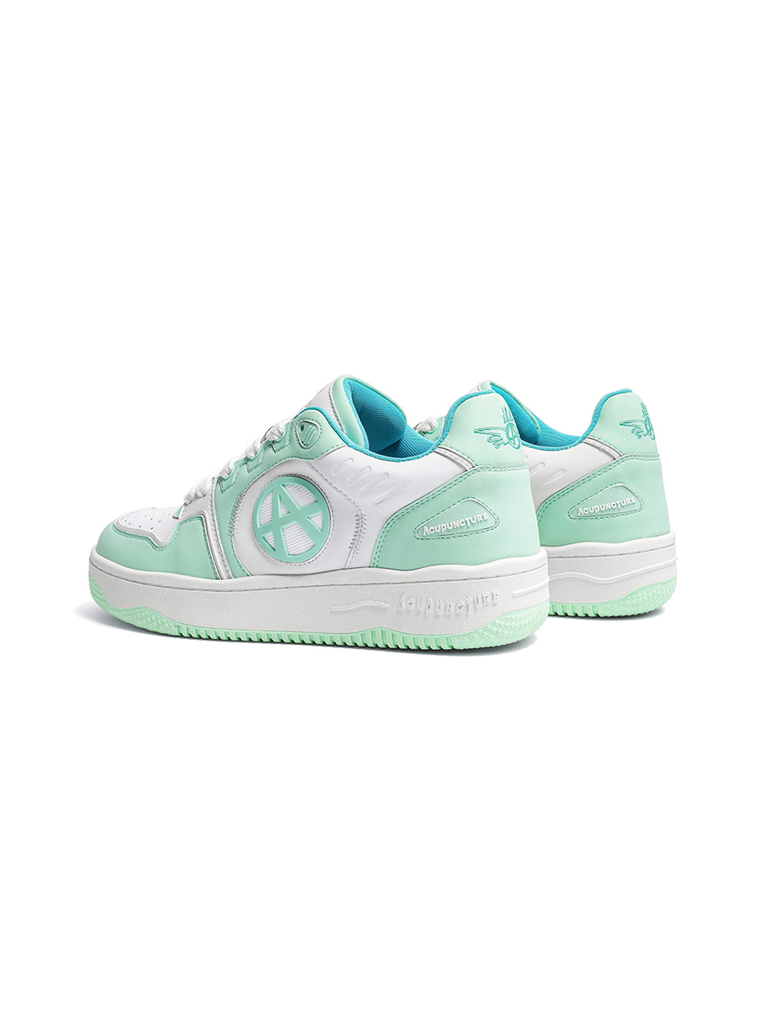Circle-Logo Colorblock Skate Sneakers - View 43
