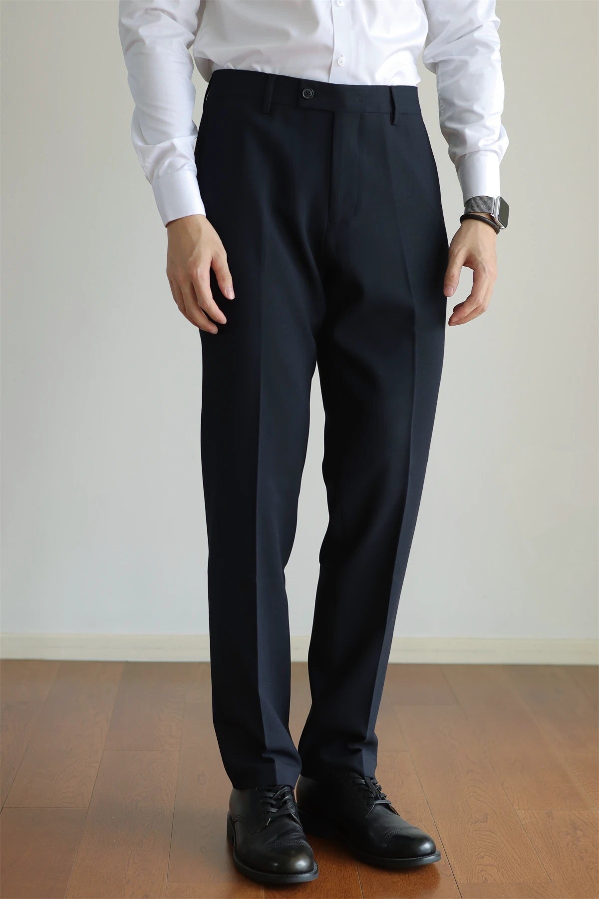 Tailored Stretch Straight-Leg Trousers product view 4