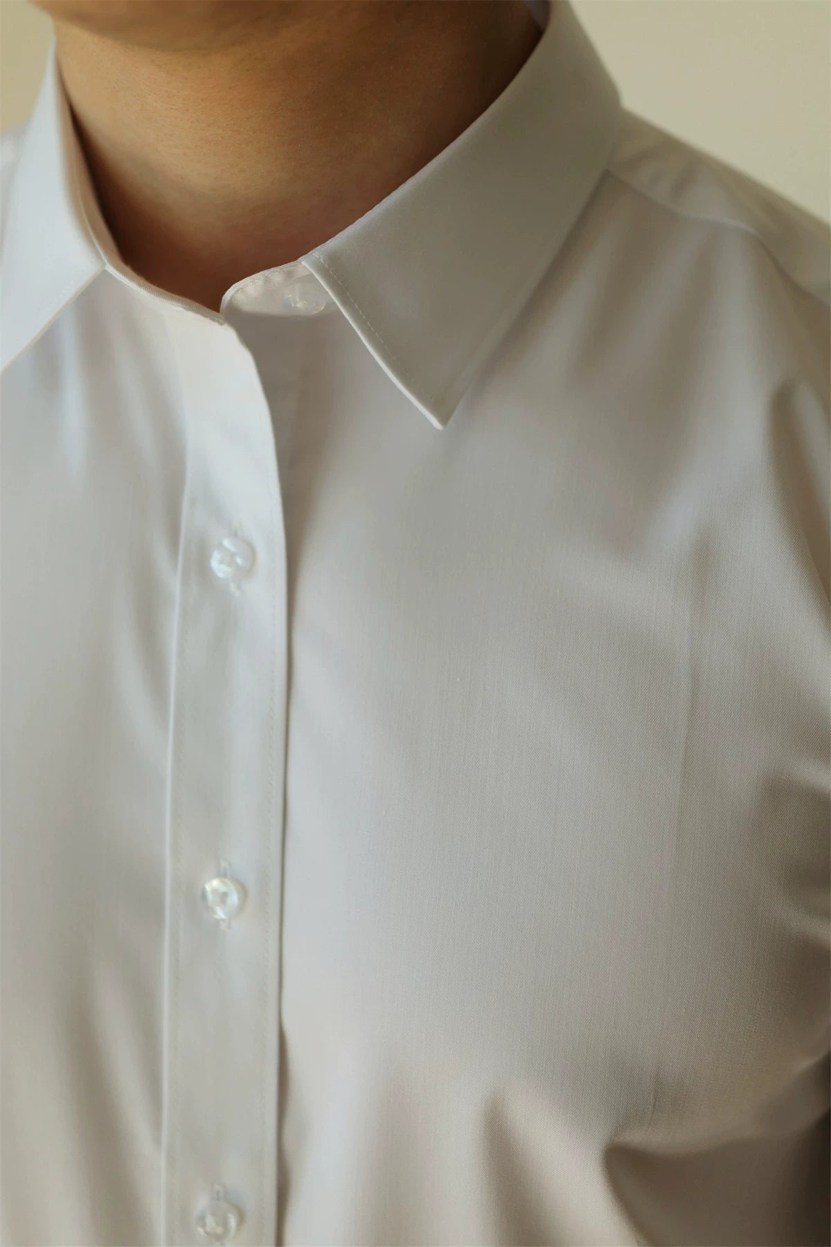 Tailored Stretch Button-Front Shirt product view 2