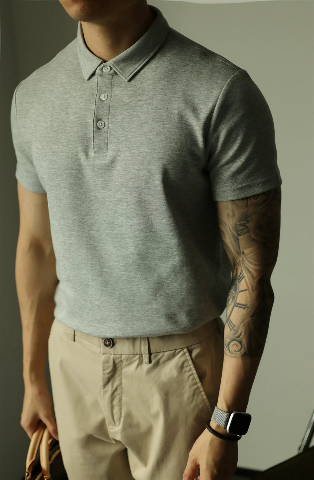Cotton-Blend Air-Layer Polo Shirt product view 5
