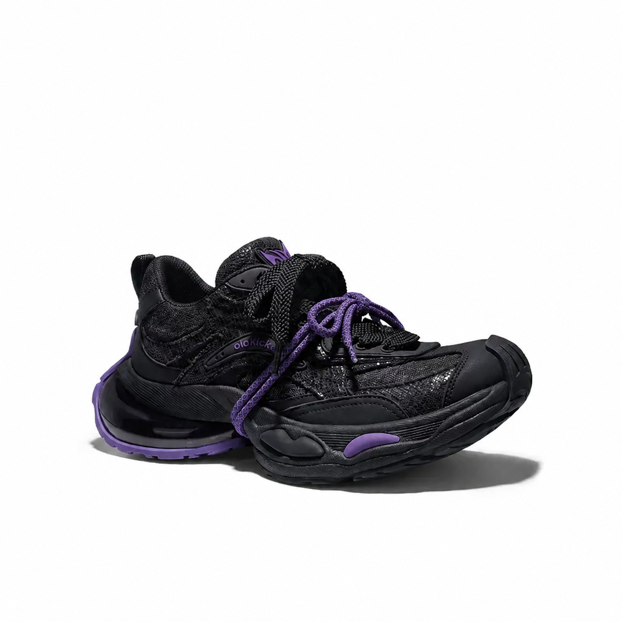 Distressed Mesh Air-Cushion Chunky Sneakers product view 3