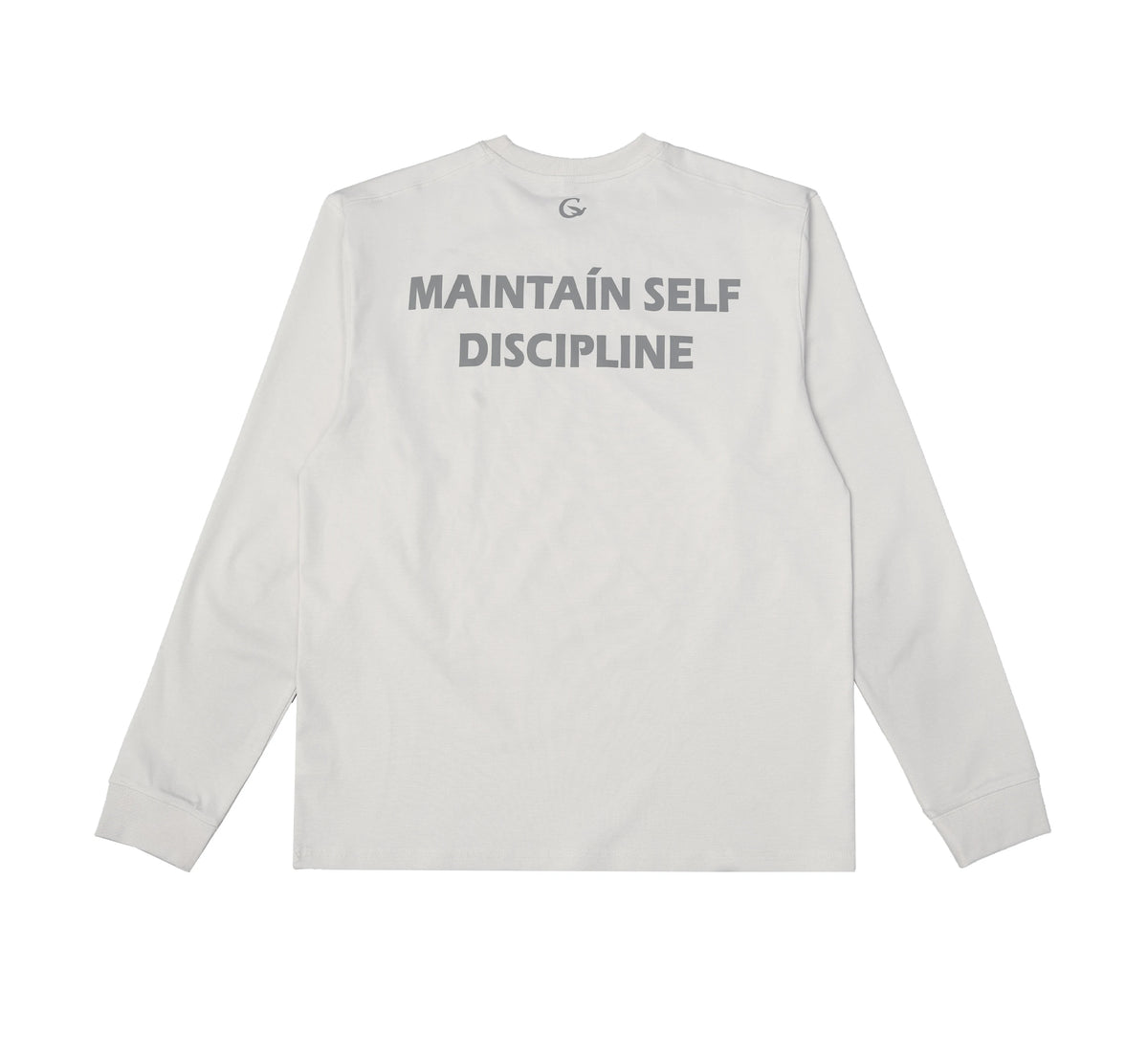 Self-Discipline Back-Print Long-Sleeve Tee product view 5