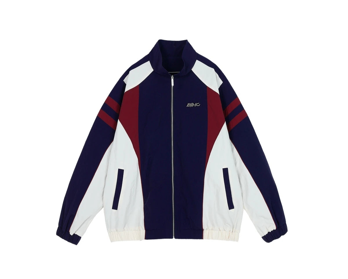 Contrast-Panel Stand-Collar Track Jacket product view 2