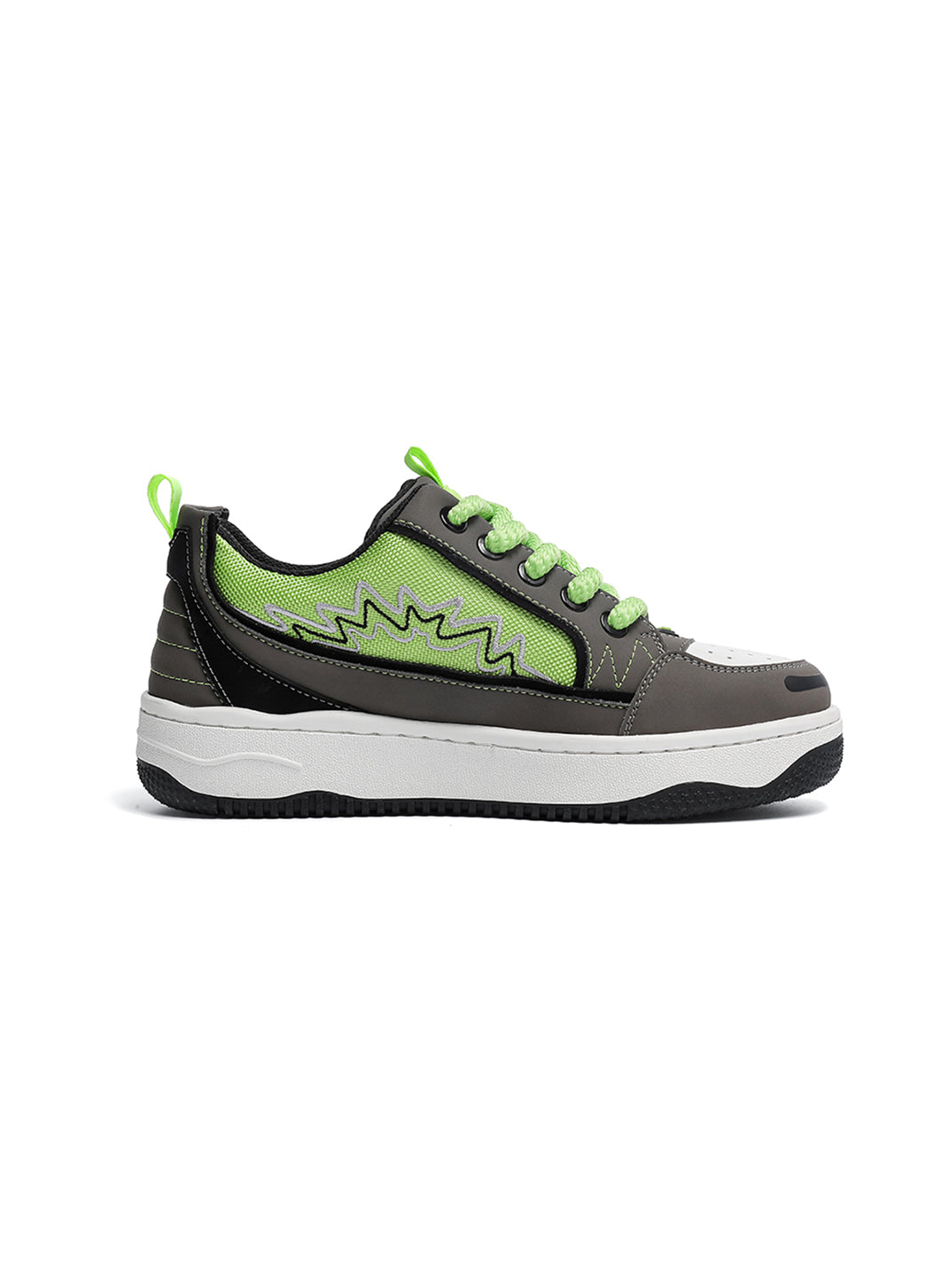 Colorblock Graphic Skate Sneakers - View 7