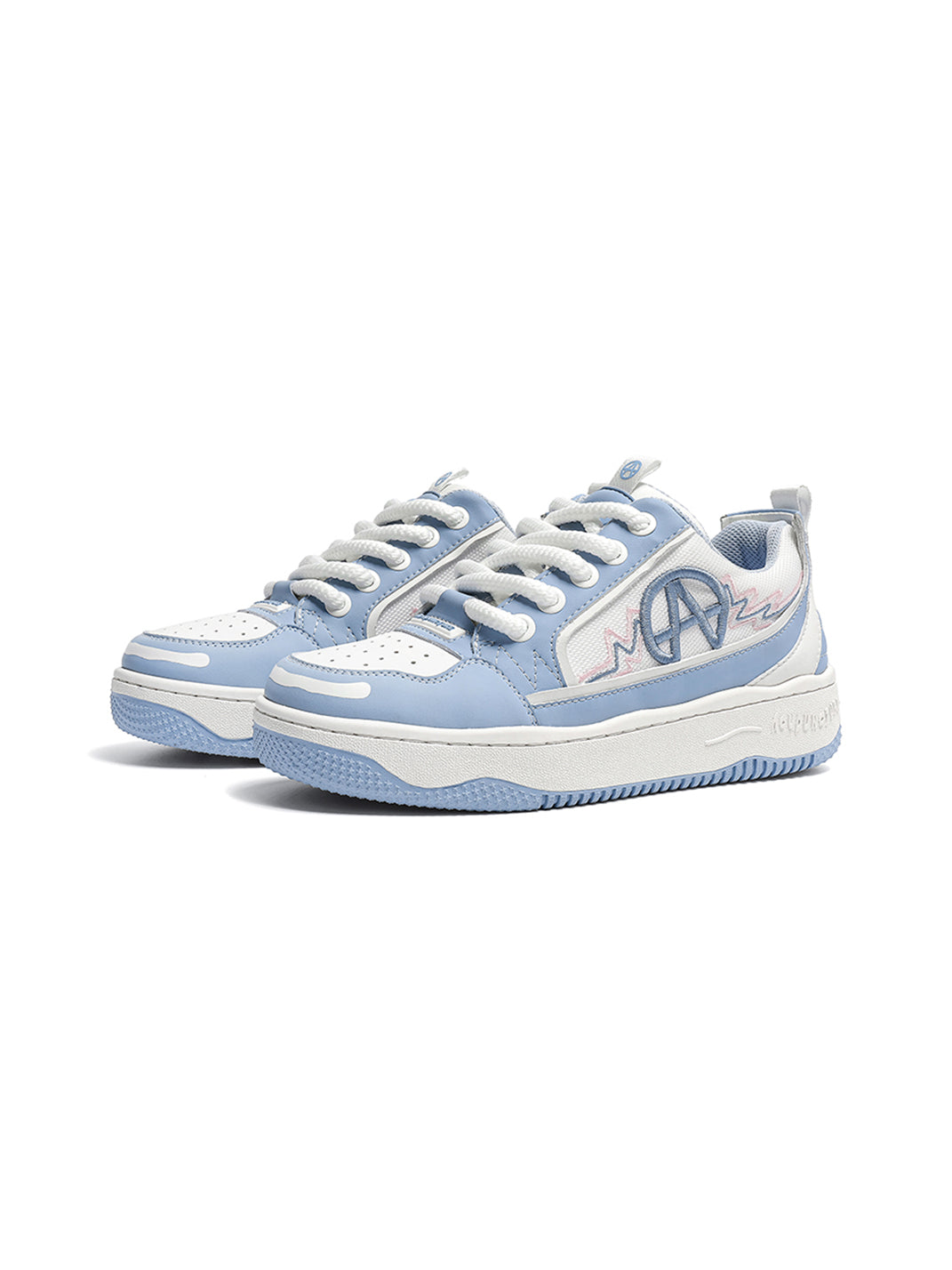 Colorblock Graphic Skate Sneakers - View 14