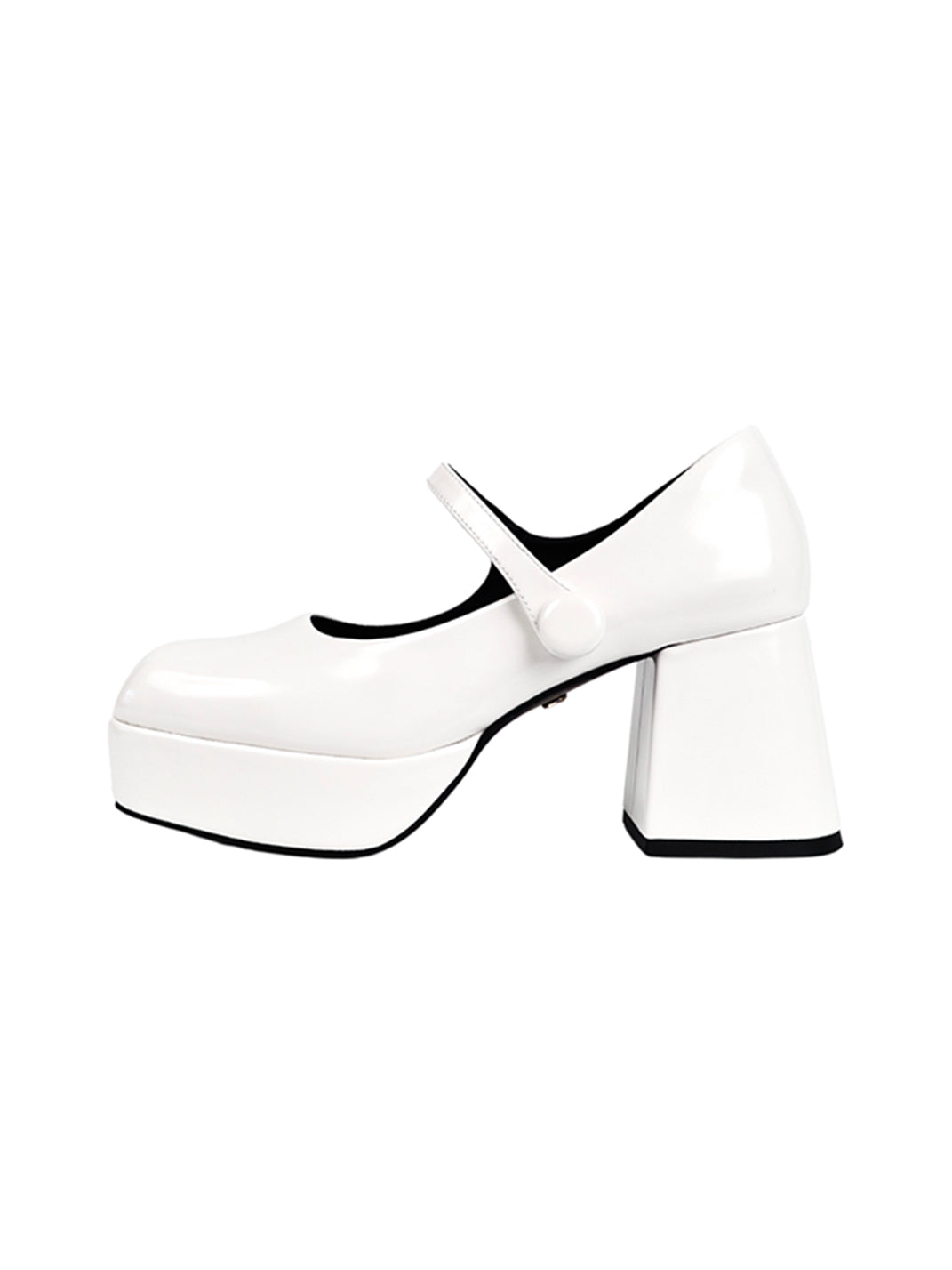 Patent Platform Block-Heel Mary Jane Pumps - View 11