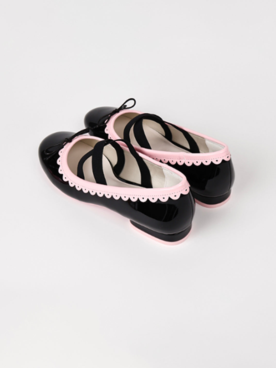 Contrast-Trim Ballet Mary Jane Flats - View 5