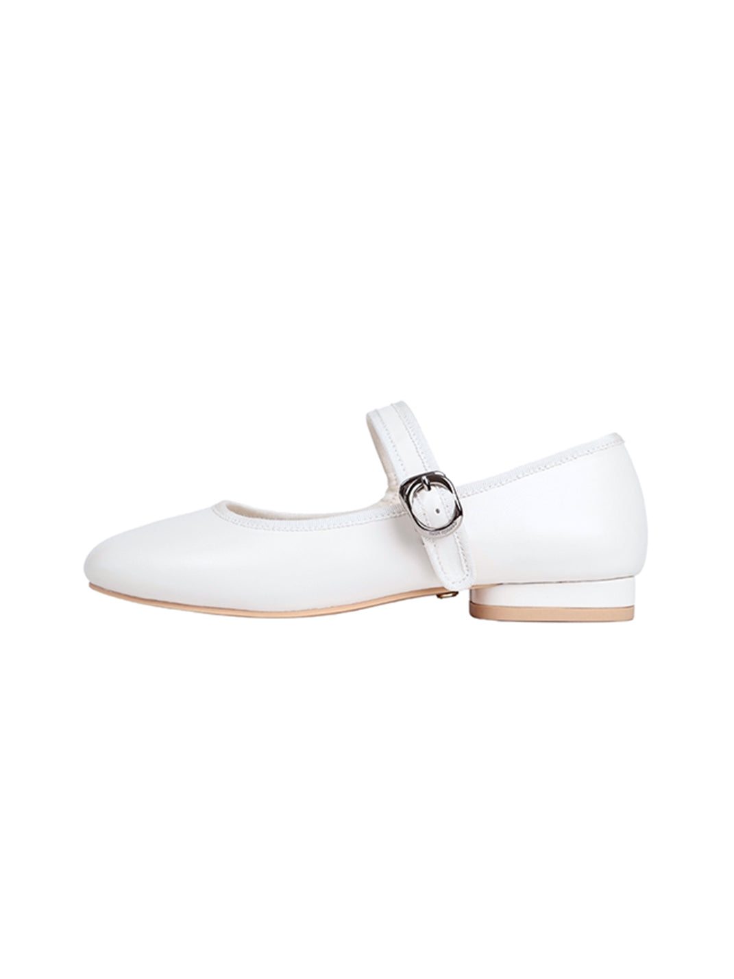 Minimal Round-Toe Strap Ballet Flats