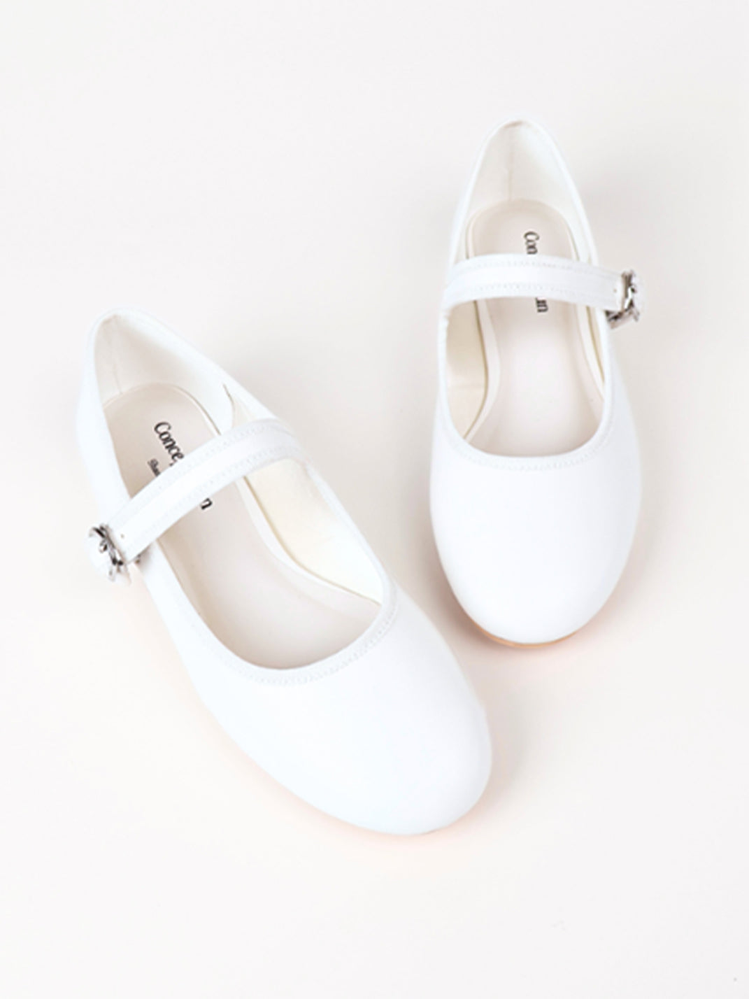 Minimal Round-Toe Strap Ballet Flats - View 7