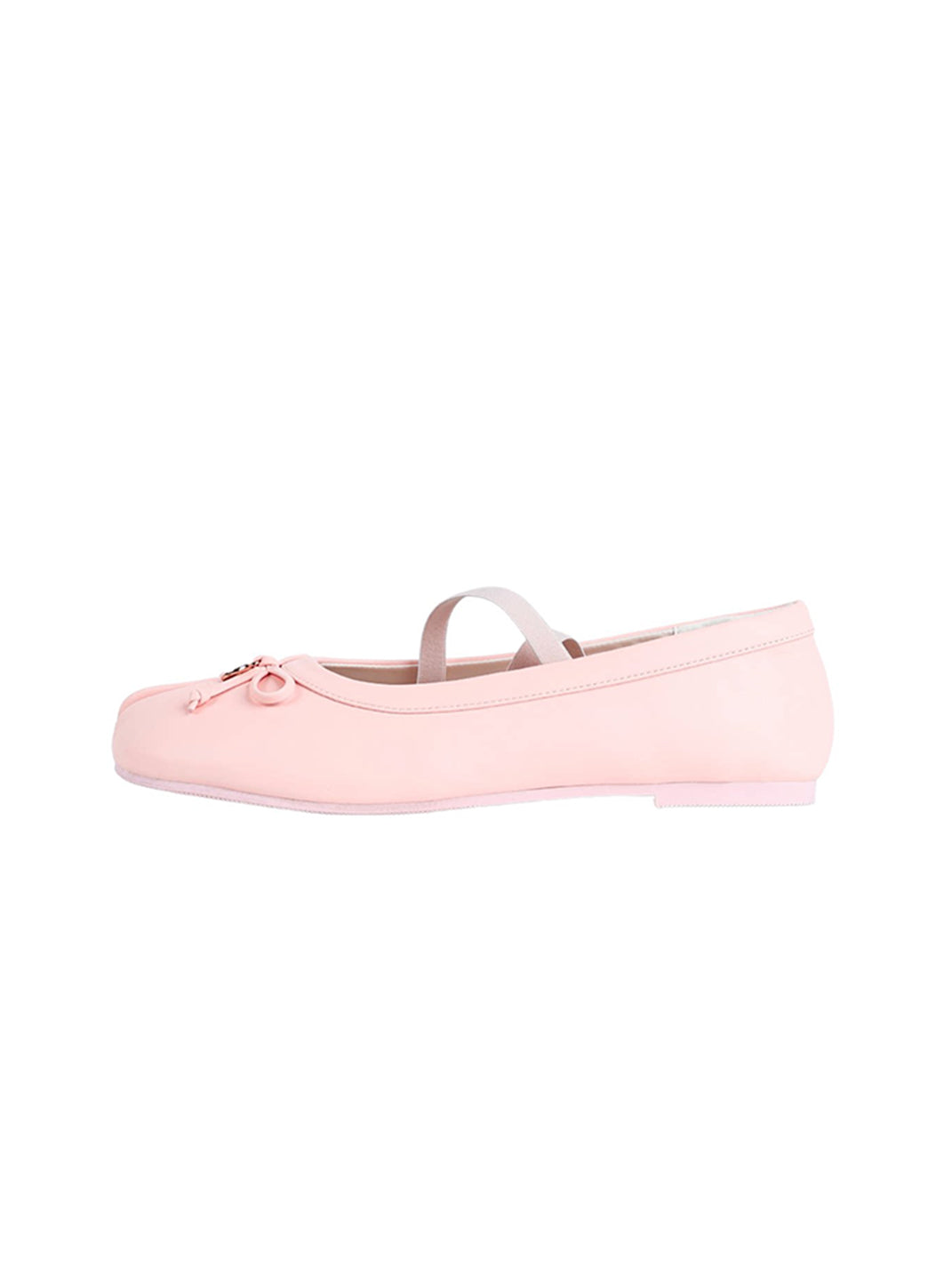 Glossy Split-Toe Strap Ballet Flats - View 8