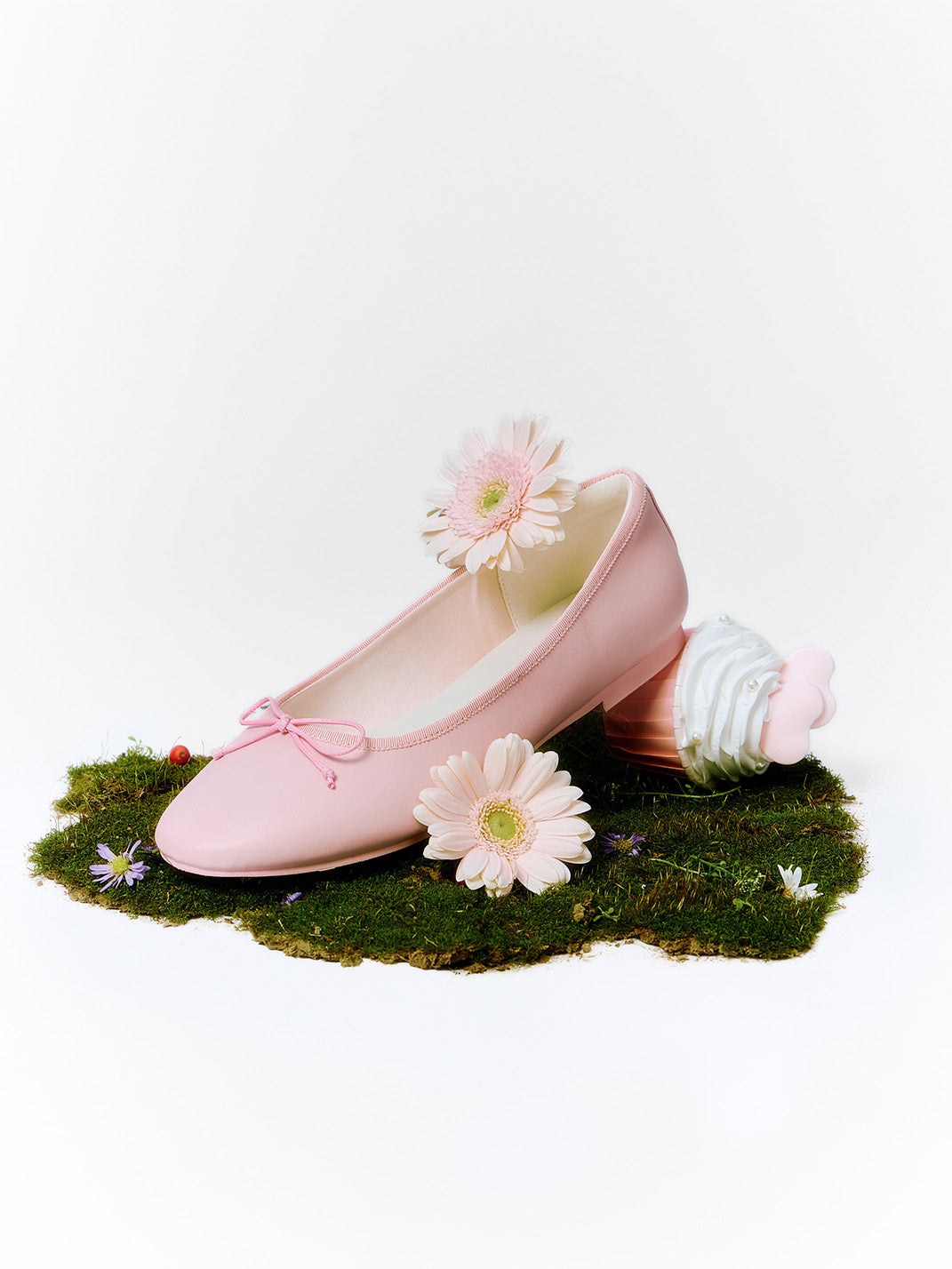 Pastel Bow Low-Profile Ballet Flats - View 25