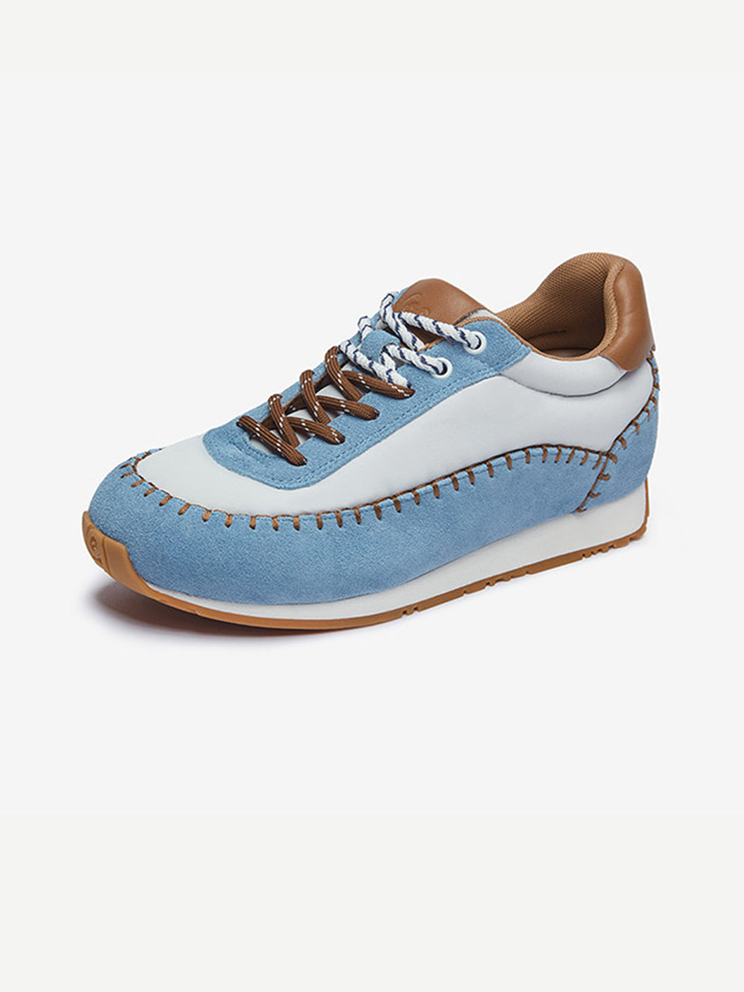 Contrast-Stitch Platform Sneakers - View 4