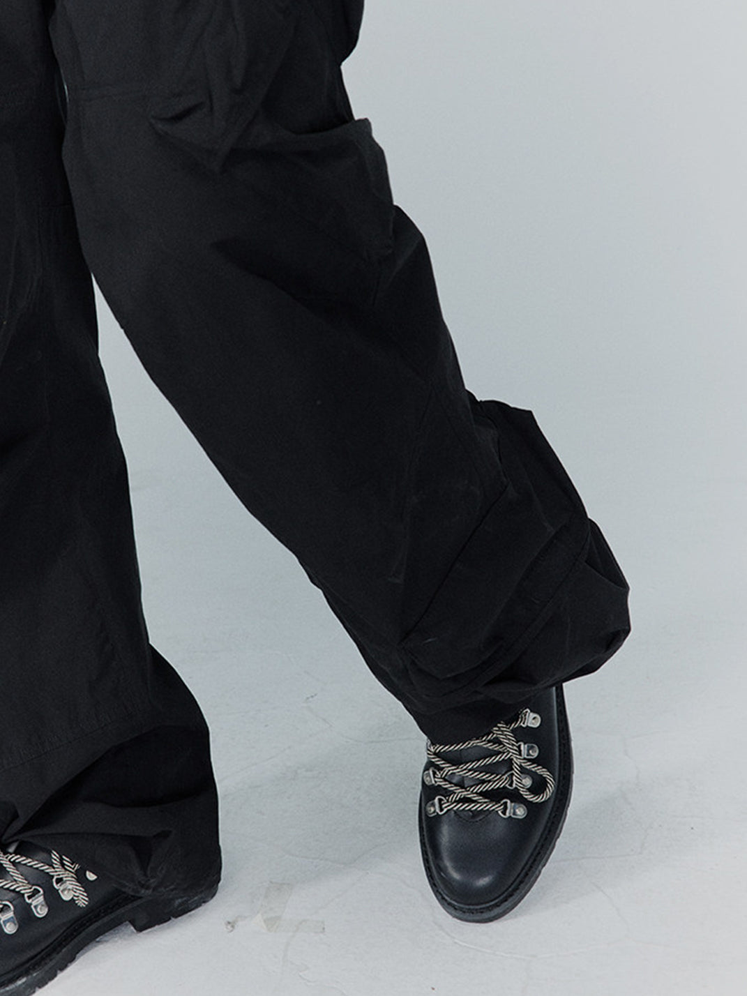 Textured Suede Metal-Eyelet Derby Shoes - View 4