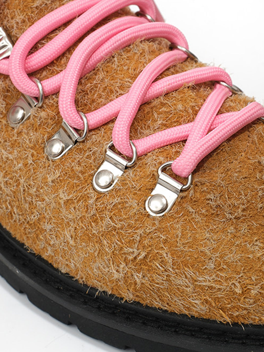 Textured Suede Metal-Eyelet Derby Shoes - View 9