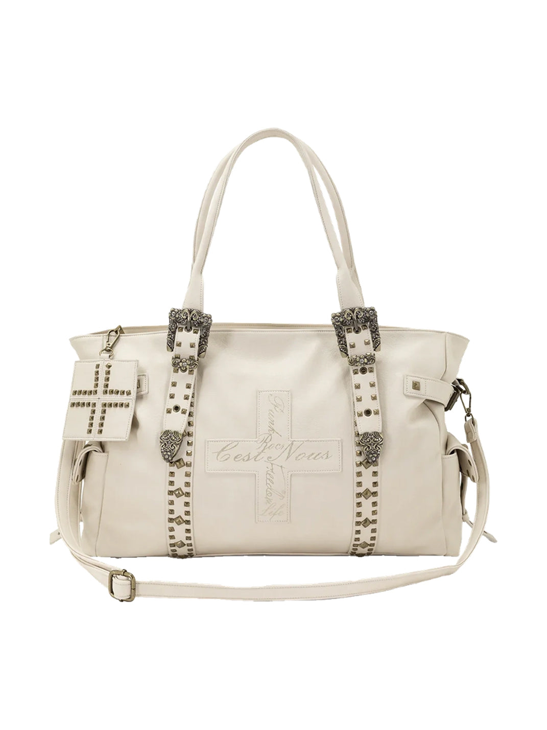Cross-Stud Utility Shoulder Tote — product view 7