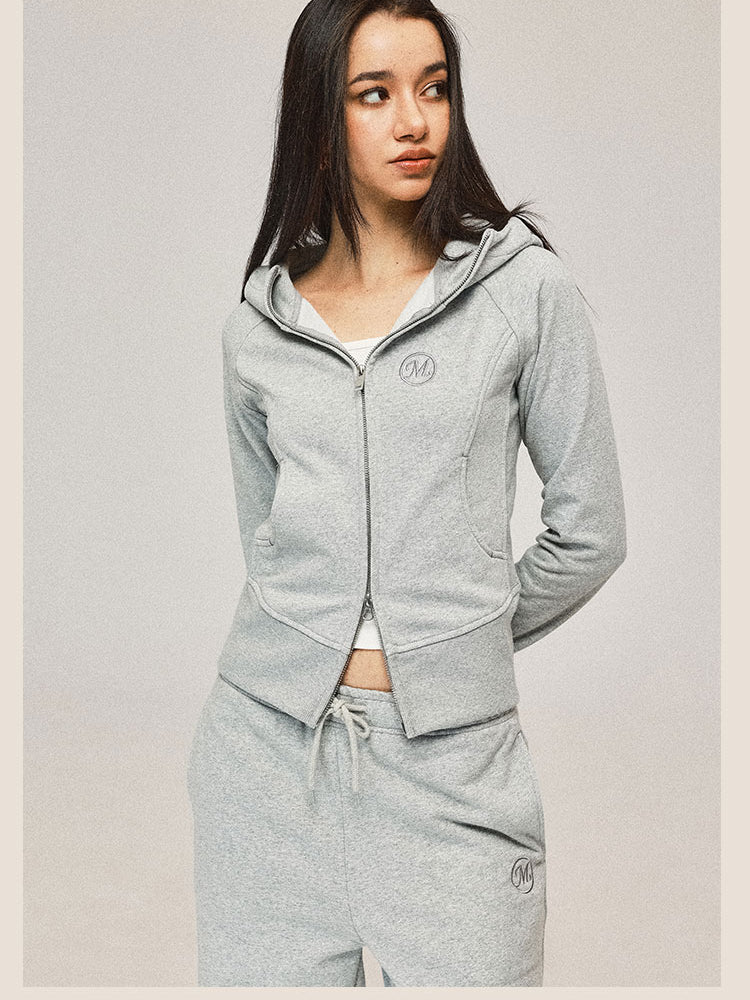 Cardigan sweat-shirt à capuchon