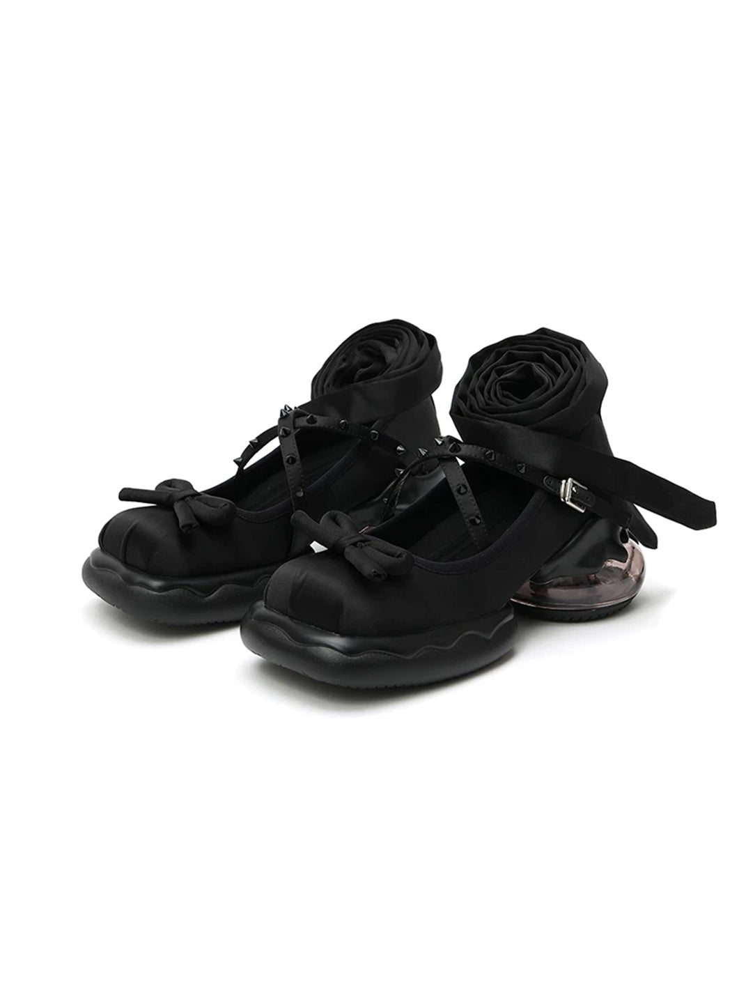 Bow-Strap Platform Mary Jane Shoes - View 10