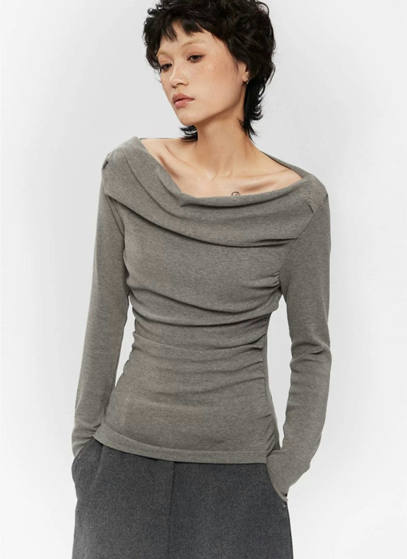Off-Shoulder Ruched Top