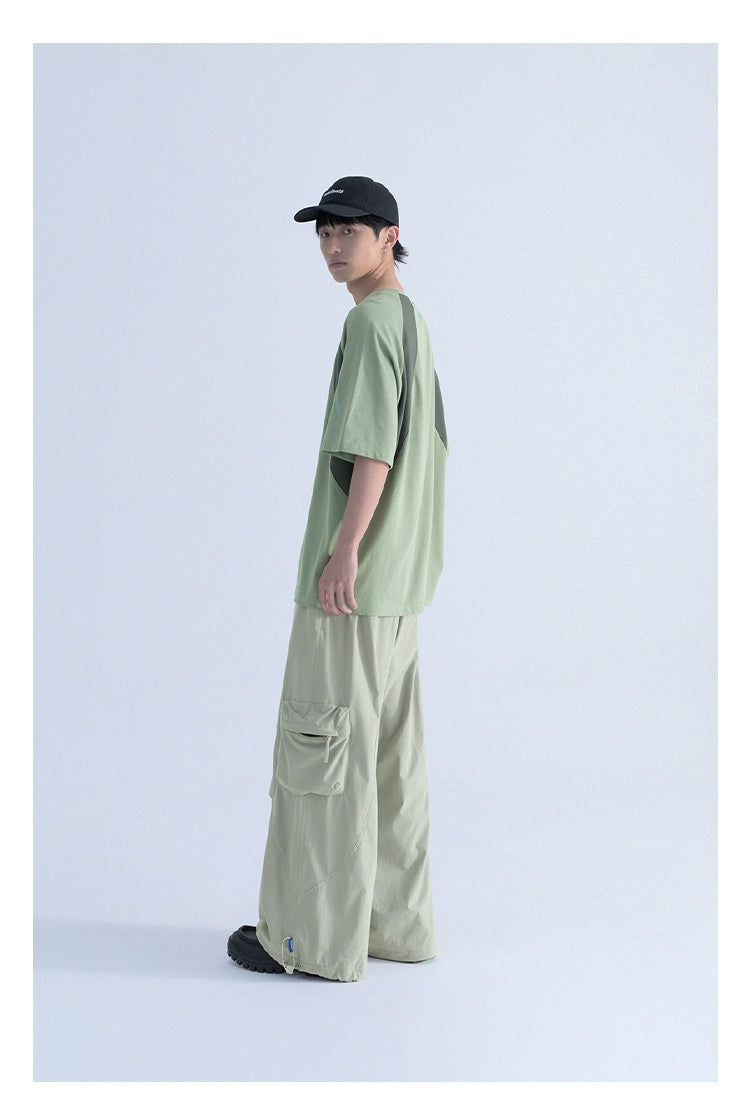 Block Splice Contrast Tee - chiclara