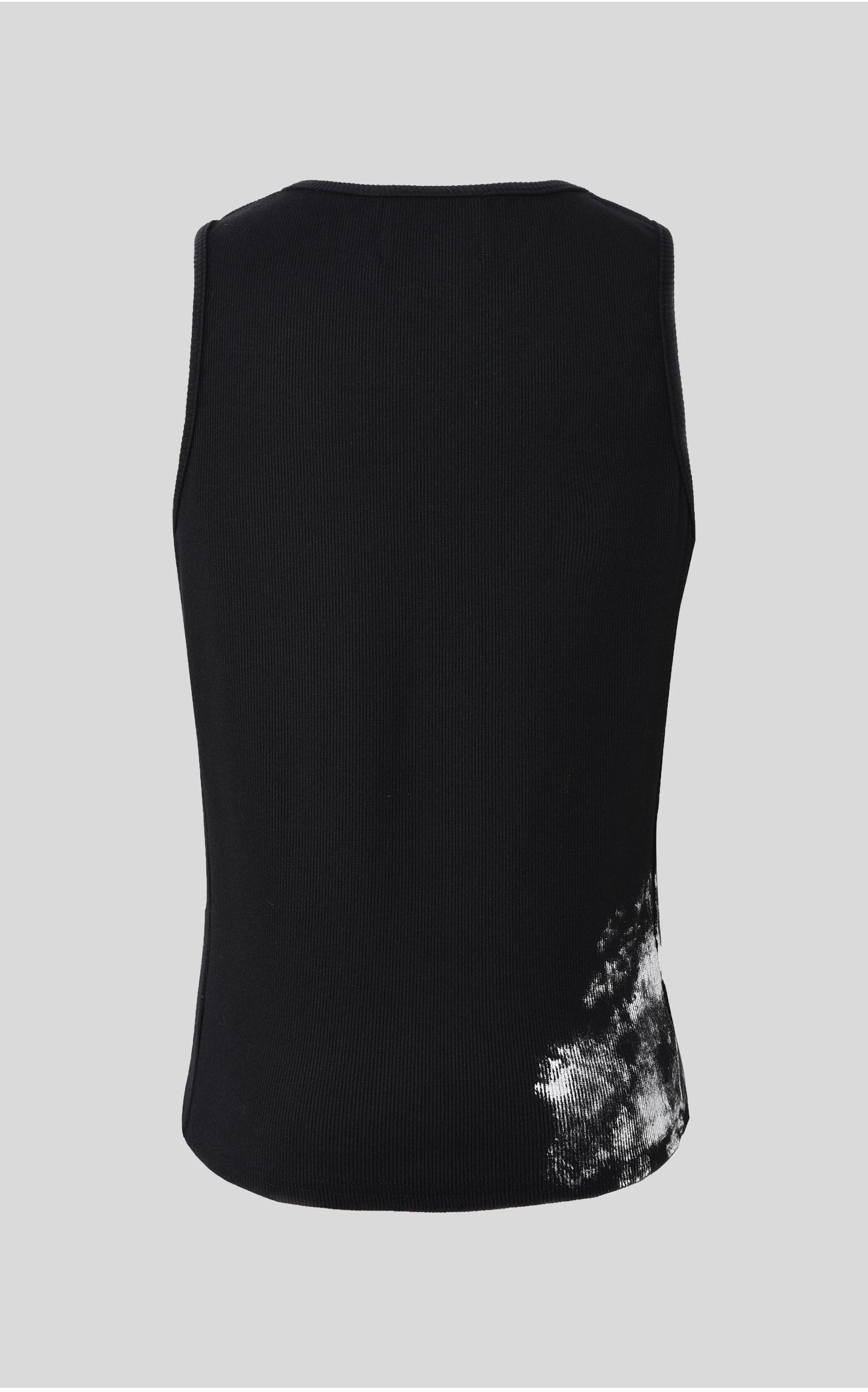 Silver Cross Print Fitted Cotton Tank product view 4