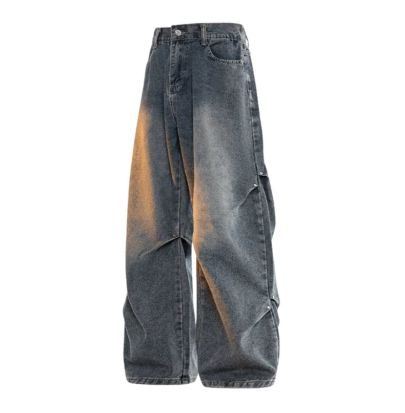 Gradient-Wash Straight-Leg Jeans product view 3