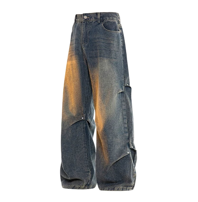 Gradient-Wash Straight-Leg Jeans product view 4