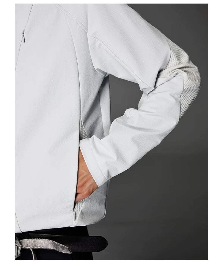 Stand-Collar Softshell Zip Jacket product view 5