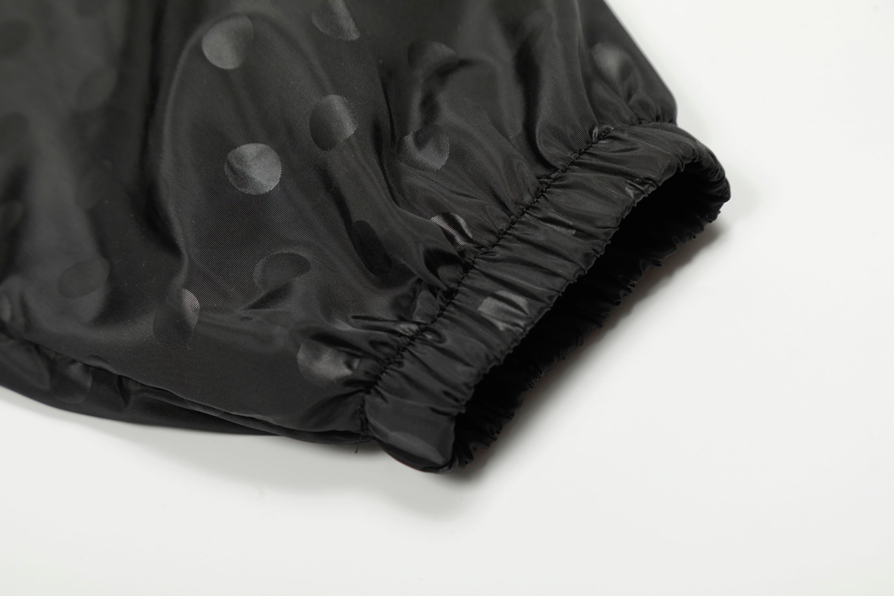 Black Dot Pattern Windbreaker