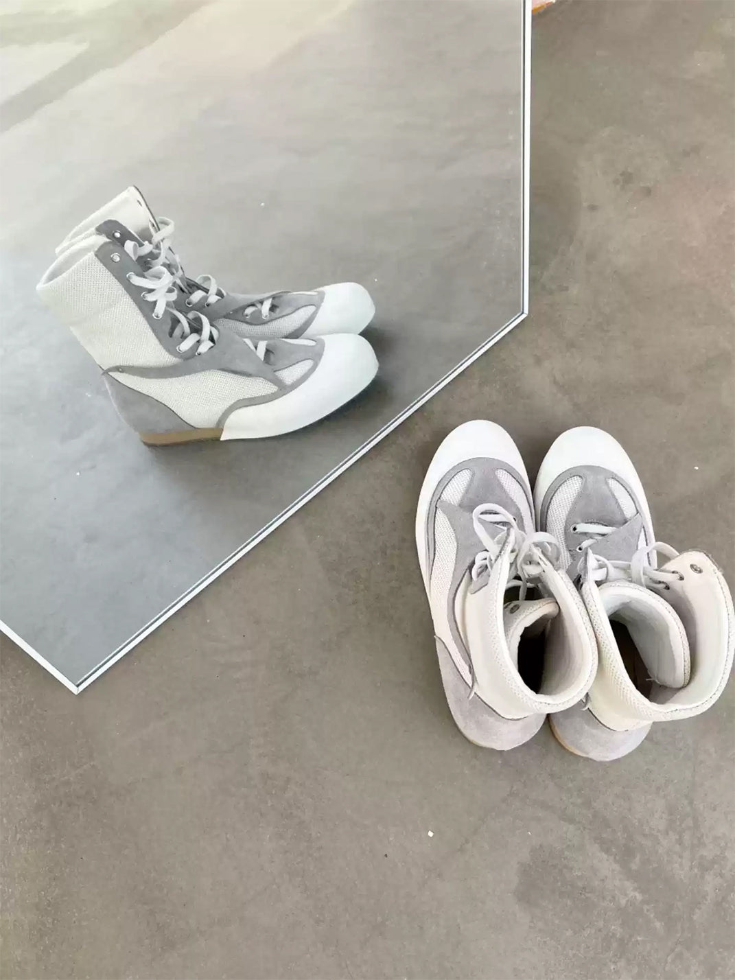 Metallic Mesh Low-Sole Boxing Boots - View 5